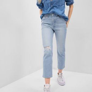 Gap High Rise Cheeky Straight Jeans